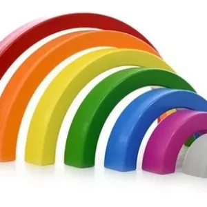 Arcoiris 7 Arcos Finos Encastre Didáctico Montessori